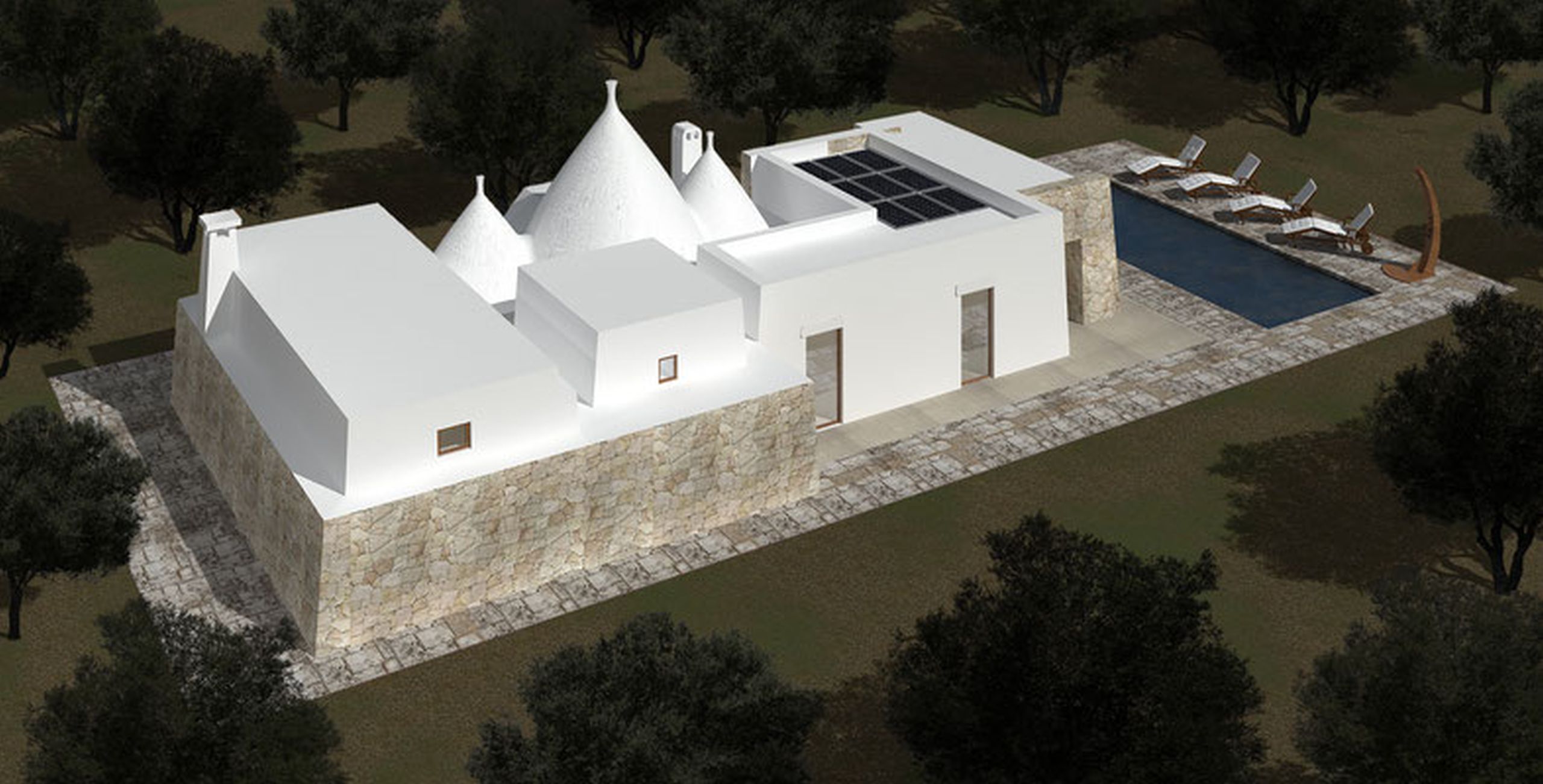Fotorender Trulli