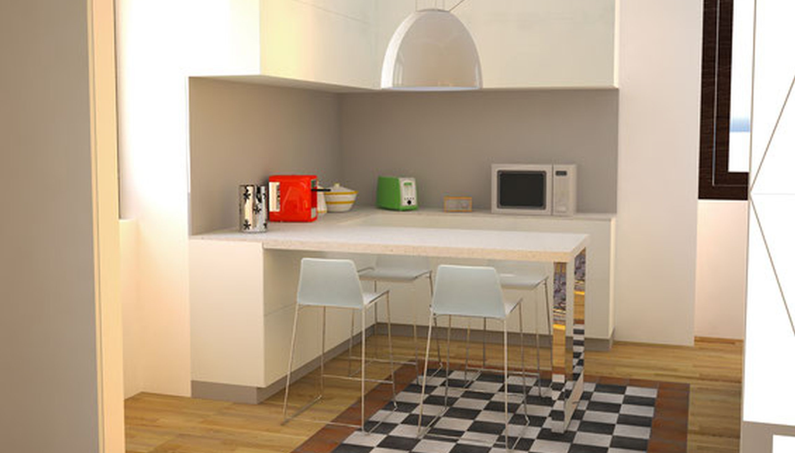 Fotorender di interno abitativo